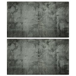 Placi de tocat, 2 buc., sticla securizata, model de beton GartenMobel Dekor