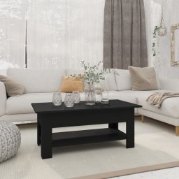Masuta de cafea, negru, 102x55x42 cm, PAL GartenMobel Dekor