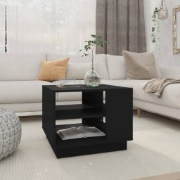 Masuta de cafea, negru, 55x55x43 cm, PAL GartenMobel Dekor