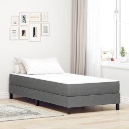 Saltea cu arcuri pocket , gri deschis, medie, 100x200x20 cm, material textil GartenMobel Dekor