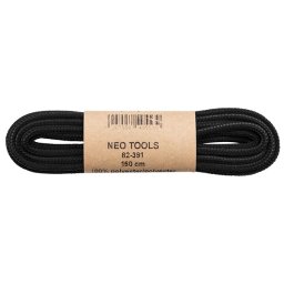 Sireturi pentru incaltaminte de lucru 150cm negre NEO TOOLS 82-391 HardWork ToolsRange