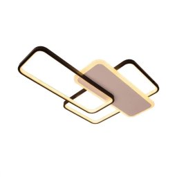 Lustra LED Carolina 76W cu telecomanda, 3 elemente, dimabila, negru