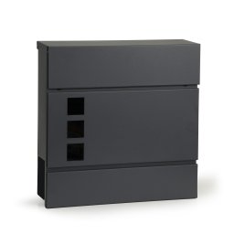 Cutie postala Homelux antracit din otel galvanizat, cu suport pentru ziare