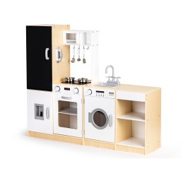 Bucatarie pentru copii XXL din lemn Homelux, cu LED, sunete si module