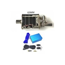 Toba sport cut-off 63 mm din inox, cu clapeta si telecomanda FM01