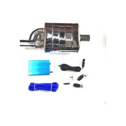 Toba sport inox cu valva cut-off si telecomanda, 76 mm (FM01)