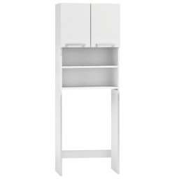 Dulap baie pentru masina de spalat cu rafturi, 64x30x183 cm