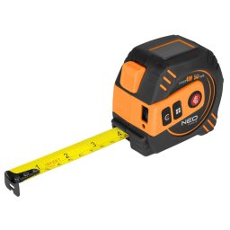 Distantier cu laser, cu ruleta incorporata, mx. 40 m, acumulator Li-Ion 3,7 V NEO TOOLS 67-100 HardWork ToolsRange