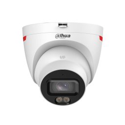 Camera IP Dahua dome eyeball 6MP WizColor cu microfon, IP67 si lumina calda