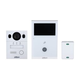 Kit videointerfon Dahua KTX02(F) 2 fire, monitor 4.3 inch, IR si slot MicroSD
