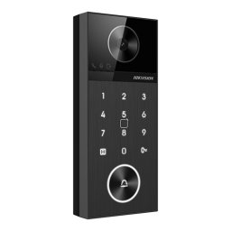 Panou videointerfon IP de exterior Hikvision 4MP cu PIN, PoE si IP65