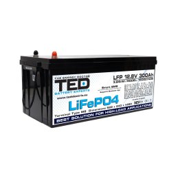 Acumulator LiFePO4 12.8V 300Ah cu BMS si Bluetooth, M8, TED Electric