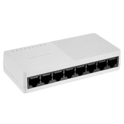 Switch Hikvision cu 8 porturi RJ45 10/100 Mbps DS-3E0108D-O compact