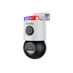 Camera IP wireless de exterior 6MP dual lens, alarma si audio Tiandy