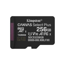 Card microSDXC Kingston Canvas Select Plus 256GB UHS-I A1 150MB/s