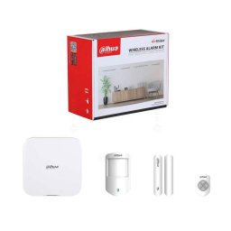 Kit alarma wireless Dahua 150 zone, 868 MHz, cu detector PIR si contact usa