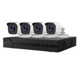 Sistem de supraveghere HiLook Full HD cu 4 camere 2MP, IR 20 m si DVR