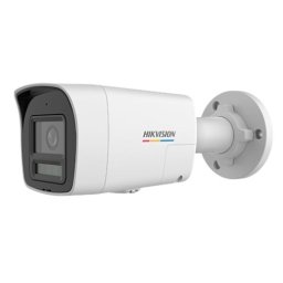Camera IP Hikvision 6MP ColorVu cu audio bidirectional, alarma activa si PoE