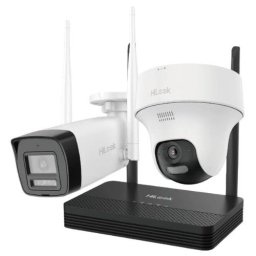Sistem supraveghere wireless HiLook cu 2 camere 2MP, NVS si audio bidirectional