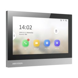 Monitor videointerfon Hikvision 7 inch touchscreen WiFi PoE DS-KH8380-WTE1