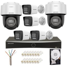 Sistem supraveghere IP Hikvision 6 camere 4MP, NVR 8 PoE, HDD 2TB