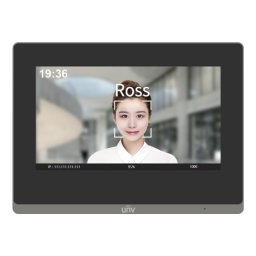 Monitor videointerfon IP Uniview 7 inch touch, WiFi si PoE OEI-372S-H-W