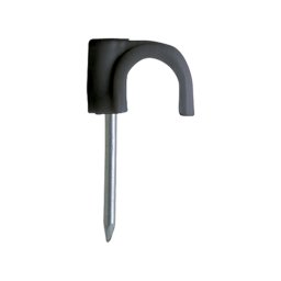 Clema cu cui pentru fixare cablu RN-6 neagra, 500 bucati, CELO