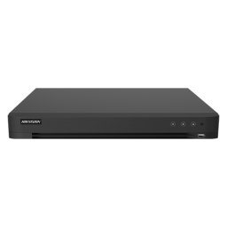 DVR Hikvision AcuSense 32 canale 3K cu 8 canale IP 6MP, 2xSATA