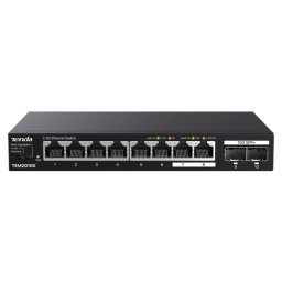 Switch Tenda TEM2010X cu 8 porturi RJ45 2.5G si 2 sloturi SFP+ 10G