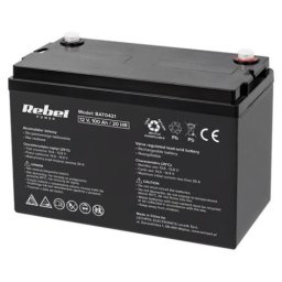 Acumulator gel 12V 100Ah Rebel Power BAT0421 pentru UPS si sisteme solare