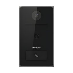 Panou videointerfon IP Hikvision 2MP Wi-Fi PoE, montaj îngropat