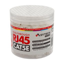 Mufe RJ45 UTP Cat.5e EZ Pass-Through 50u, 100 buc, ASYTECH