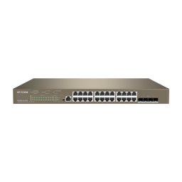 Switch PoE Gigabit IP-COM cu 24 porturi si 4 SFP+ 10G, L3 Cloud