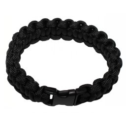 Bratara paracord MFH neagra, marimea L, 270 cm paracord