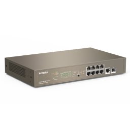 Switch PoE Gigabit Tenda cu 8 porturi, management si SFP Gigabit