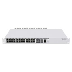 Switch MikroTik 2.5G cu 20 porturi, 2x QSFP+ si 4 porturi combo CRS326-4C+20G+2Q+RM