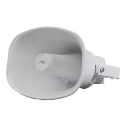 Difuzor IP tip palnie 30W cu microfon, PoE, alarma si IP66 Uniview