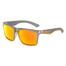 Ochelari de soare polarizati unisex Relax Cobi R5412A, gri-portocaliu