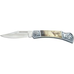 Briceag Joker Deer cu lama din inox 7 cm si maner decorativ vanatoresc