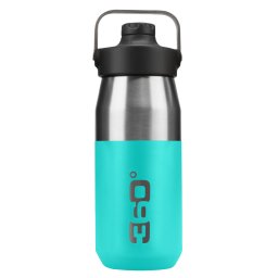 Bidon termos din inox 550 ml cu gura larga si capac magnetic, turcoaz