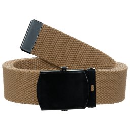 Curea textila crem unisex, ajustabila, 130 cm, cu catarama metalica