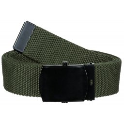 Curea tactica unisex olive 130 cm, ajustabila, cu catarama metalica