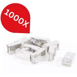 Pachet 1000 mufe RJ45 CAT6 ecranate pentru cablu de retea