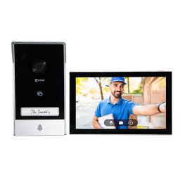 Kit interfon video inteligent EZVIZ HP7 2K, monitor 7 inch, Wi‑Fi, RFID