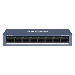 Switch Hikvision cu 8 porturi RJ45 10/100 Mbps, compact, DS-3E0108-O