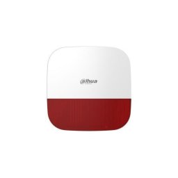 Sirena wireless de exterior Dahua cu flash, 110 dB, 868 MHz, rosie