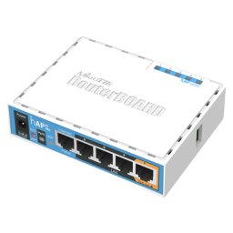 Router WiFi dual-band MikroTik hAP ac lite cu 5 porturi Fast Ethernet si PoE