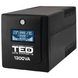 UPS line-interactive 1300VA 750W cu LCD, stabilizator si 4 prize Schuko