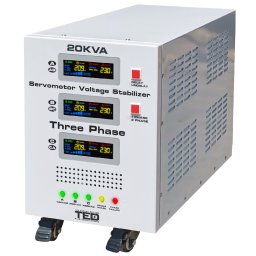 Stabilizator de tensiune trifazat 20 kVA cu servomotor SVC 3:3