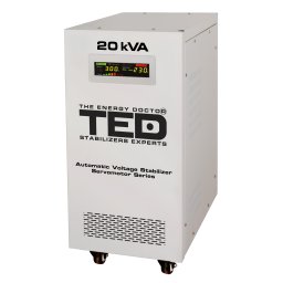 Stabilizator de tensiune 20kVA monofazat cu servomotor TED Electric
